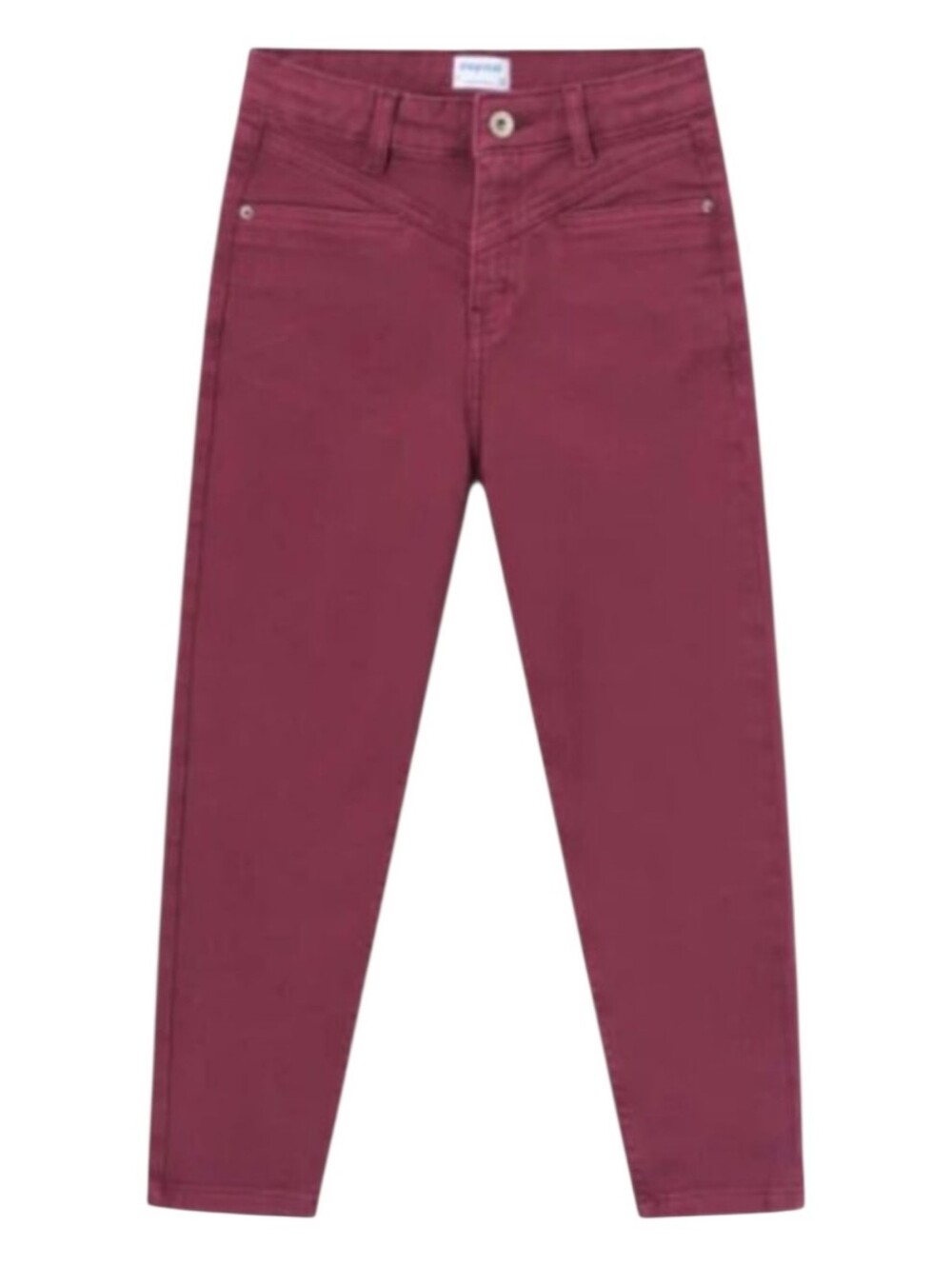 Mayoral, Girls, Mom-Fit,  Violet-burgundy (Berenjena), Jeans, Size 14